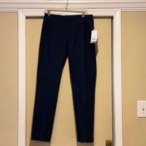 NWT New Directions slim leg Hudson navy millennium year round pants 12
